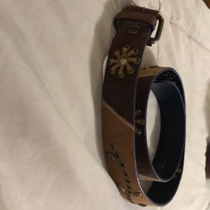Tilt genuine leather belt